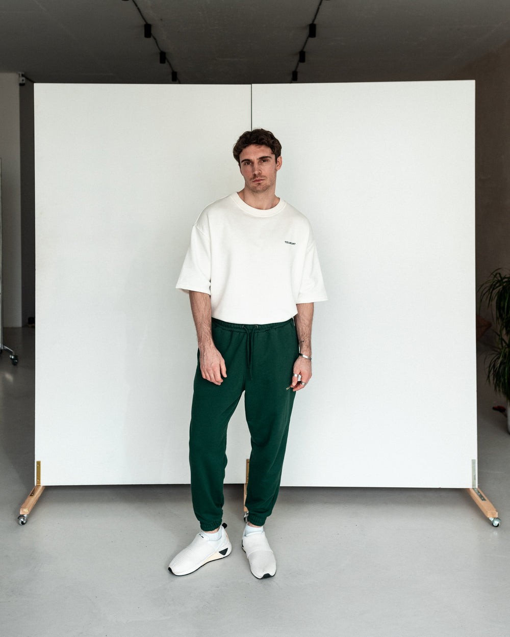 Basic Track Pants - Forest Green