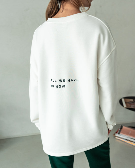 Embroidered Long Sleeve  - Milk