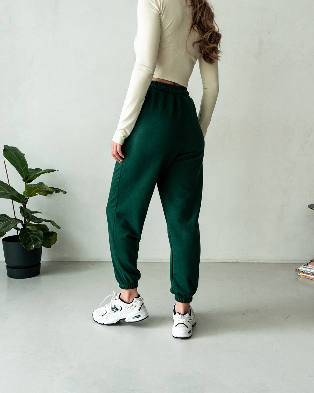 Basic Track Pants - Forest Green