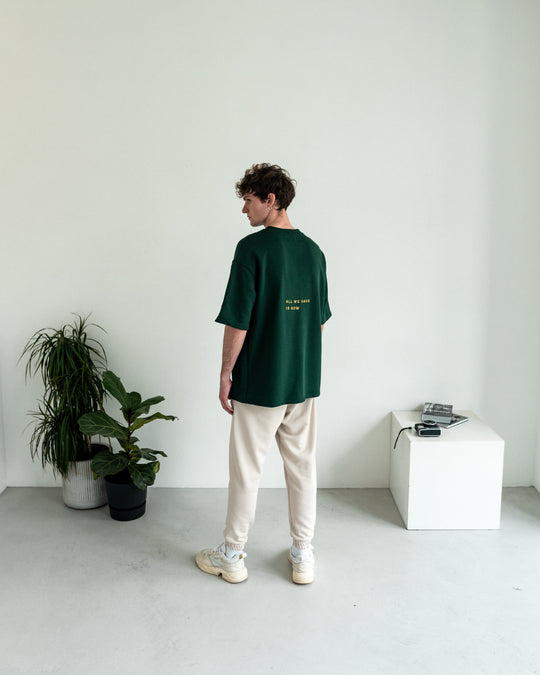 Embroidered T-Shirt - Forest Green