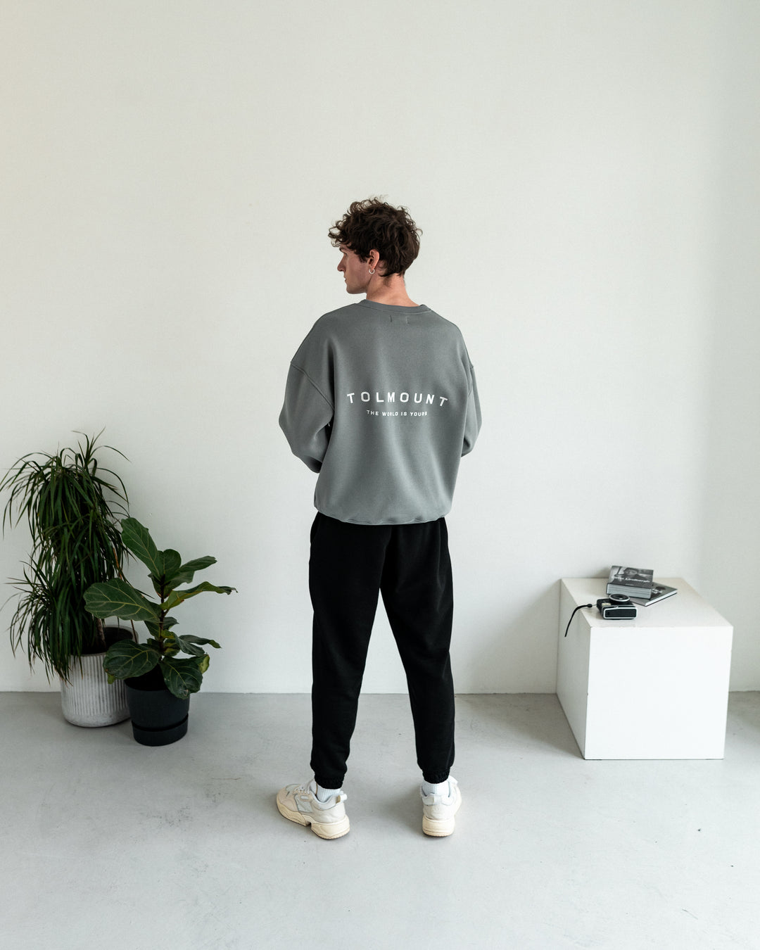 Embroidered  Sweatshirt - Cloud Cover