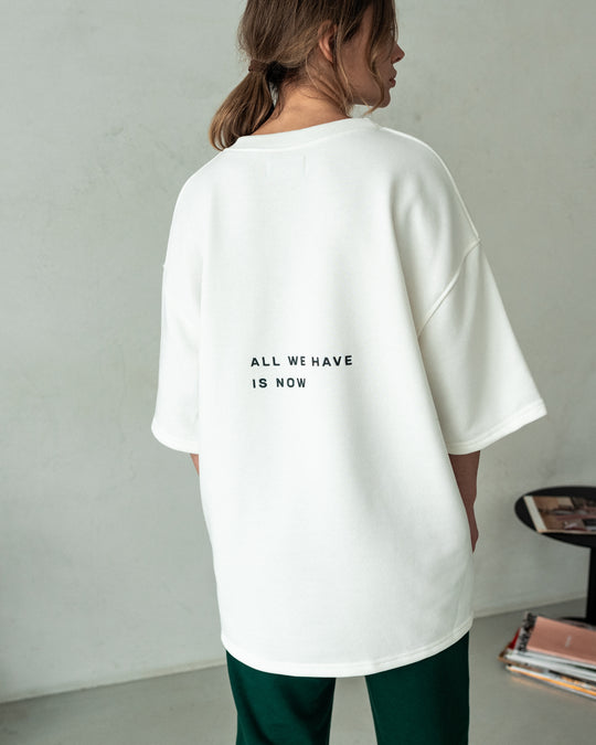 Embroidered T-Shirt - Milk